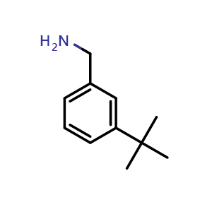 Chemical structure of (3-(tert-butyl)phenyl)methanamine , CAS 608515-16-8, AChemBlock V144894
