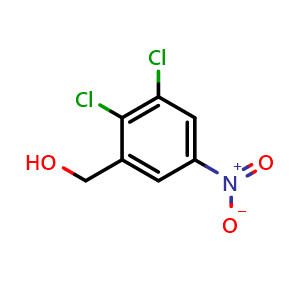 Chemical structure of 2,3-Dichloro-5-nitrobenzyl alcohol , CAS 165377-98-0, AChemBlock V144952