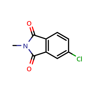 Chemical structure of 5-Chloro-2-methylisoindoline-1,3-dione , CAS 63197-17-1, AChemBlock V144958