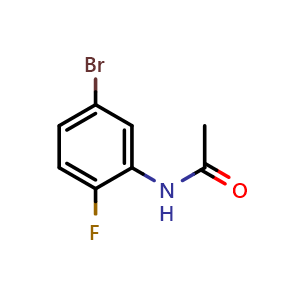 Chemical structure of N-(5-bromo-2-fluorophenyl)acetamide , CAS 88288-12-4, AChemBlock V145093