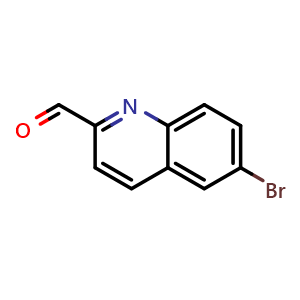 Chemical structure of 6-bromoquinoline-2-carbaldehyde , CAS 98948-91-5, AChemBlock V145122