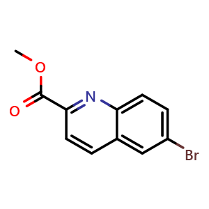 Chemical structure of methyl 6-bromoquinoline-2-carboxylate , CAS 623583-88-0, AChemBlock V145123