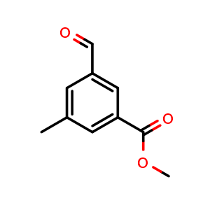 Chemical structure of Methyl 3-formyl-5-methylbenzoate , CAS 1205514-72-2, AChemBlock V145279
