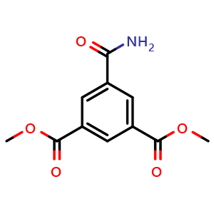 Chemical structure of dimethyl 5-carbamoylisophthalate , CAS 1108724-48-6, AChemBlock V145287