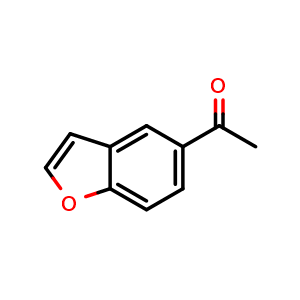 Chemical structure of 1-(benzofuran-5-yl)ethan-1-one , CAS 190775-71-4, AChemBlock V145288