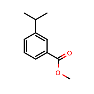 Chemical structure of methyl 3-isopropylbenzoate , CAS 64277-85-6, AChemBlock V145337