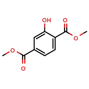Chemical structure of dimethyl 2-hydroxyterephthalate , CAS 6342-72-9, AChemBlock V145437