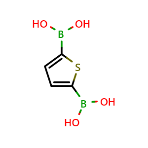 Chemical structure of 2,5-Thiophenediboronic acid , CAS 26076-46-0, AChemBlock V145449