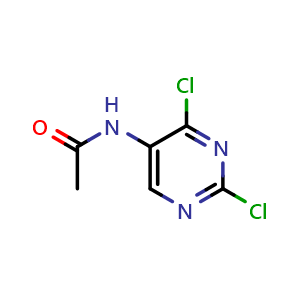 Chemical structure of N-(2,4-dichloropyrimidin-5-yl)acetamide , CAS 89581-88-4, AChemBlock V145463