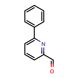 Chemical structure of 6-Phenylpicolinaldehyde , CAS 157402-44-3, AChemBlock V145498