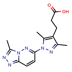 3-(3,5-dimethyl-1-(3-methyl-[1,2,4]triazolo[4,3-b]pyridazin-6-yl)-1H-pyrazol-4-yl)propanoic acid