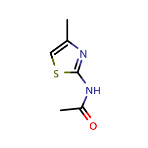 Chemical structure of N-(4-methylthiazol-2-yl)acetamide , CAS 7336-51-8, AChemBlock V145642
