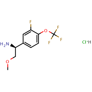 (S)-1-(3-fluoro-4-(trifluoromethoxy)phenyl)-2-methoxyethan-1-amine hydrochloride