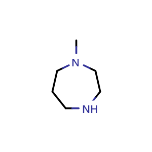 Chemical structure of N-Methylhomopiperazine , CAS 4318-37-0, AChemBlock V145759