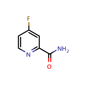 Chemical structure of 4-Fluoropicolinamide , CAS 1172938-55-4, AChemBlock V145767