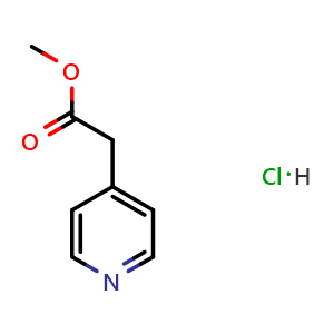 Chemical structure of Methyl 4-Pyridylacetate Hydrochloride , CAS 70199-68-7, AChemBlock V145773