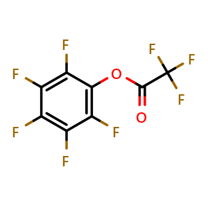 Chemical structure of Pentafluorophenyl Trifluoroacetate , CAS 14533-84-7, AChemBlock V145839