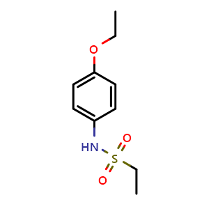 Chemical structure of N-(4-Ethoxyphenyl)ethanesulfonamide , CAS 57616-19-0, AChemBlock V145852