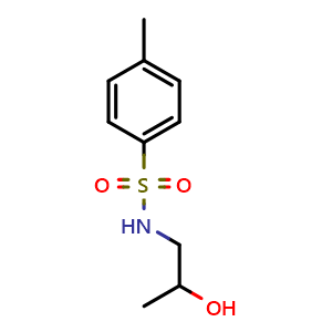 Chemical structure of N-(2-Hydroxypropyl)-4-methylbenzenesulfonamide , CAS 59724-53-7, AChemBlock V145853