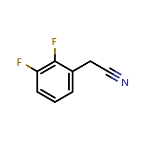 Chemical structure of 2,3-Difluorophenylacetonitrile , CAS 145689-34-5, AChemBlock V145871