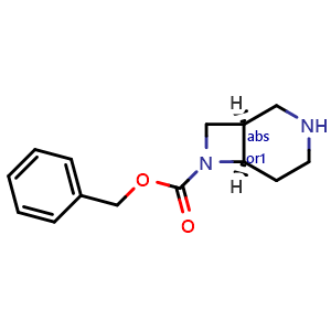 Chemical structure of cis-7-Cbz-3,7-diazabicyclo[4.2.0]octane , CAS 1932046-84-8, AChemBlock V145915