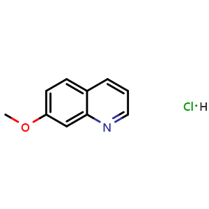 Chemical structure of 7-Methoxyquinoline Hydrochloride , CAS 1418117-82-4, AChemBlock V145925