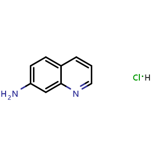 Chemical structure of 7-Aminoquinoline Hydrochloride , CAS 1246556-01-3, AChemBlock V145927