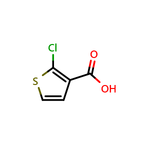 Chemical structure of 2-Chloro-3-thiophenecarboxylic Acid , CAS 53935-71-0, AChemBlock V145928
