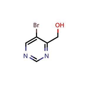 Chemical structure of 5-Bromo-4-pyrimidinemethanol , CAS 811450-15-4, AChemBlock V145935