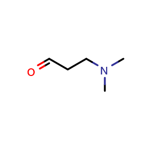 Chemical structure of 3-(Dimethylamino)propanal , CAS 70058-23-0, AChemBlock V145943