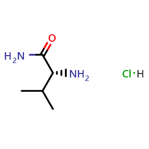 Chemical structure of D-Valinamide Hydrochloride , CAS 133170-58-8, AChemBlock V145967