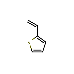 Chemical structure of 2-Vinylthiophene , CAS 1918-82-7, AChemBlock V145968