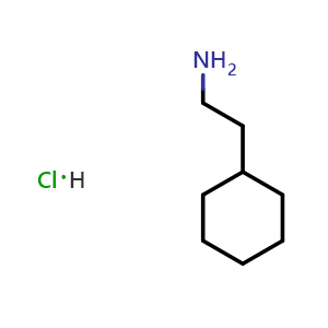 Chemical structure of 2-Cyclohexylethylamine Hydrochloride , CAS 5471-55-6, AChemBlock V145971