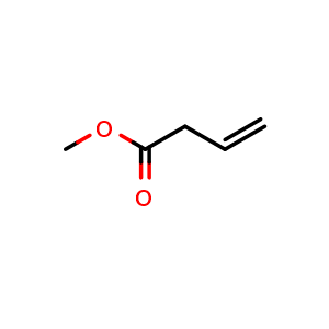 Chemical structure of Methyl 3-Butenoate , CAS 3724-55-8, AChemBlock V145990