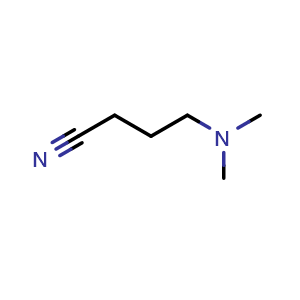 Chemical structure of 4-(Dimethylamino)butyronitrile , CAS 13989-82-7, AChemBlock V146034
