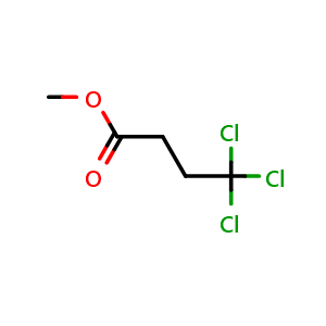 Chemical structure of Methyl 4,4,4-Trichlorobutanoate , CAS 19376-57-9, AChemBlock V146035