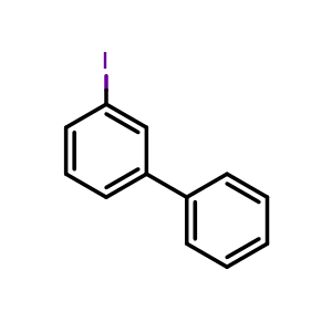 Chemical structure of 3-Iodobiphenyl , CAS 20442-79-9, AChemBlock V146051