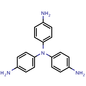 Chemical structure of Tris(4-aminophenyl)amine , CAS 5981-09-9, AChemBlock V146055