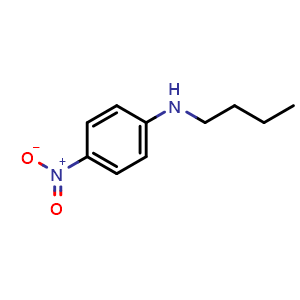 Chemical structure of N-Butyl-4-nitroaniline , CAS 58259-34-0, AChemBlock V146066