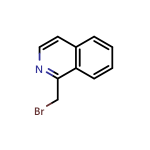 Chemical structure of 1-(Bromomethyl)isoquinoline , CAS 74417-44-0, AChemBlock V146071