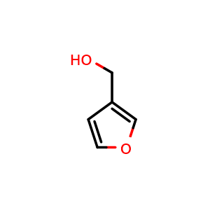 Chemical structure of 3-(Hydroxymethyl)furan , CAS 4412-91-3, AChemBlock V146072