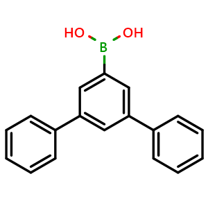 Chemical structure of 3,5-Diphenylphenylboronic Acid , CAS 128388-54-5, AChemBlock V146076