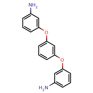 Chemical structure of 1,3-Bis(3-aminophenoxy)benzene , CAS 10526-07-5, AChemBlock V146077