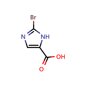 Chemical structure of 2-Bromoimidazole-5-carboxylic Acid , CAS 944901-01-3, AChemBlock V146085