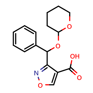 3-[Phenyl[(2-tetrahydropyranyl)oxy]methyl]isoxazole-4-carboxylic Acid