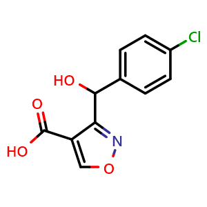 3-[(4-Chlorophenyl)(hydroxy)methyl]isoxazole-4-carboxylic Acid