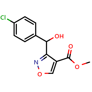 Methyl 3-[(4-Chlorophenyl)(hydroxy)methyl]isoxazole-4-carboxylate