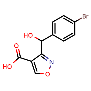 3-[(4-Bromophenyl)(hydroxy)methyl]isoxazole-4-carboxylic Acid