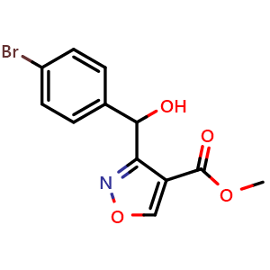 Methyl 3-[(4-Bromophenyl)(hydroxy)methyl]isoxazole-4-carboxylate