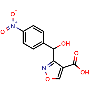 3-[Hydroxy(4-nitrophenyl)methyl]isoxazole-4-carboxylic Acid